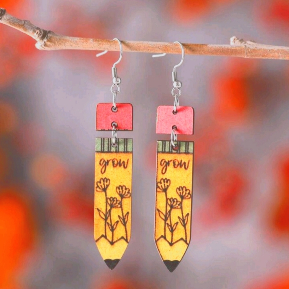 Brand new Teacher pencil earrings